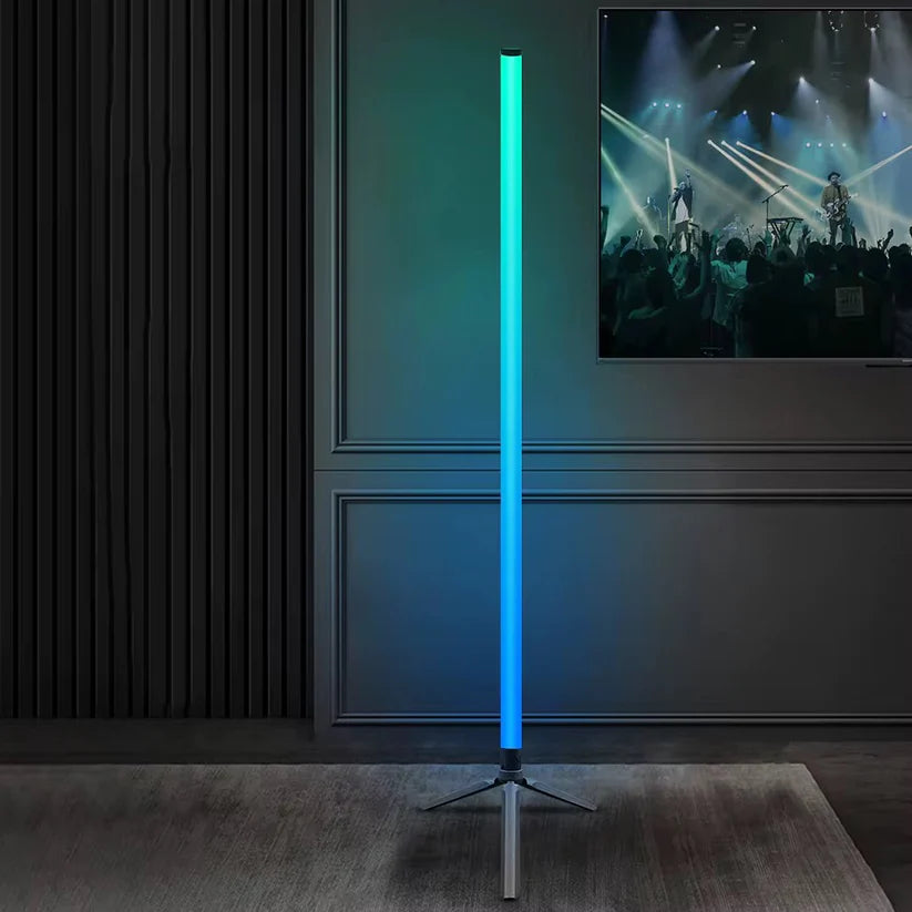 1 Lampadaire d’Angle Intelligent LED RGB 110 cm – Luminaire Moderne sur Pied