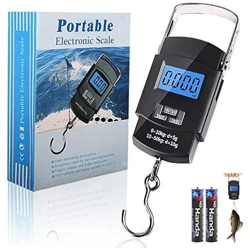 Balance Électronique De Bagages Et Voyage Rétro-Éclairage Et Crochet 50kg