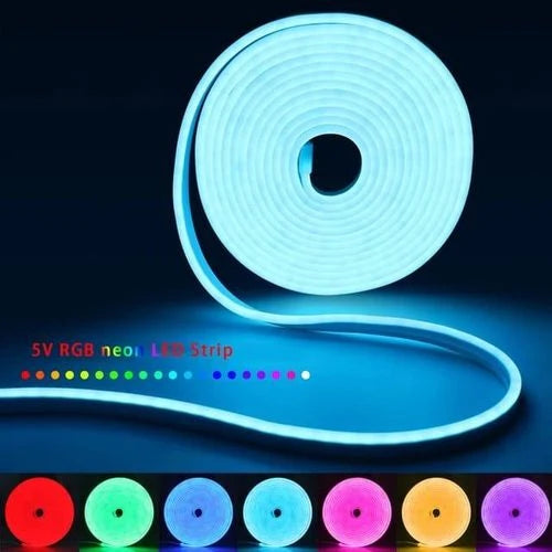 Bande Lumineuse LED 5M - Flexible - Étanche - Éclairage RGB - Télécommande