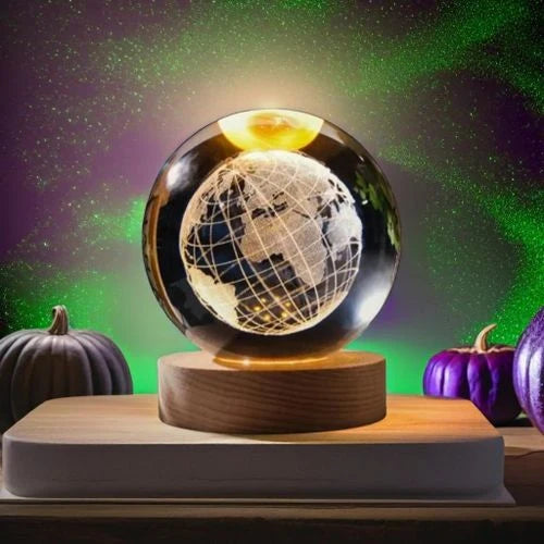 Boule de Cristal Sculptée Globe