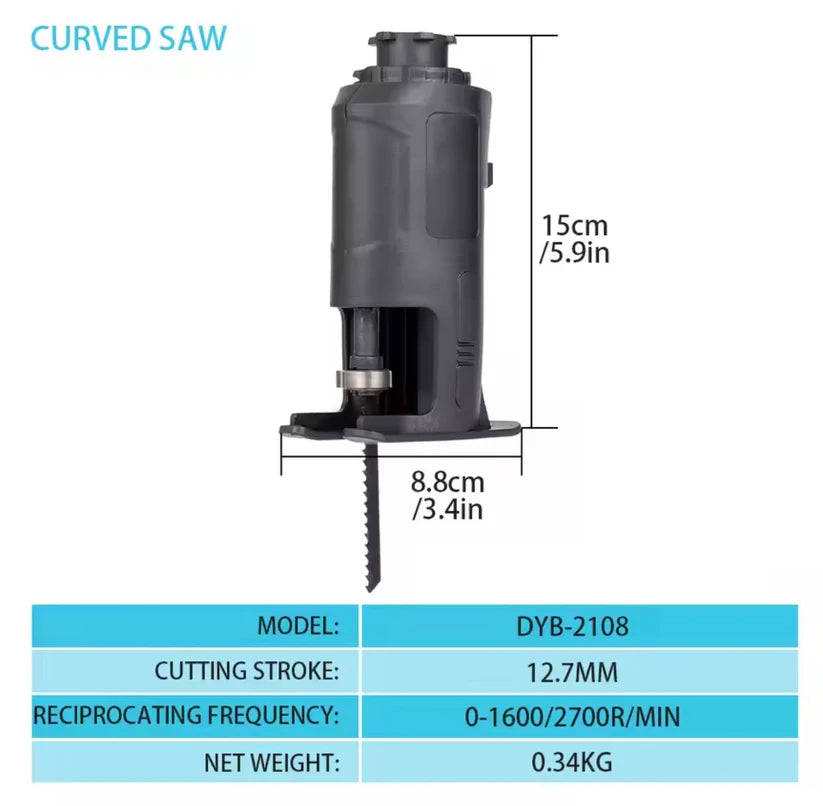 Accessoire multi-outils oscillant sans balais, perceuse électrique, tondeuse, tournevis, odorà eau, scie sauteuse pour batterie