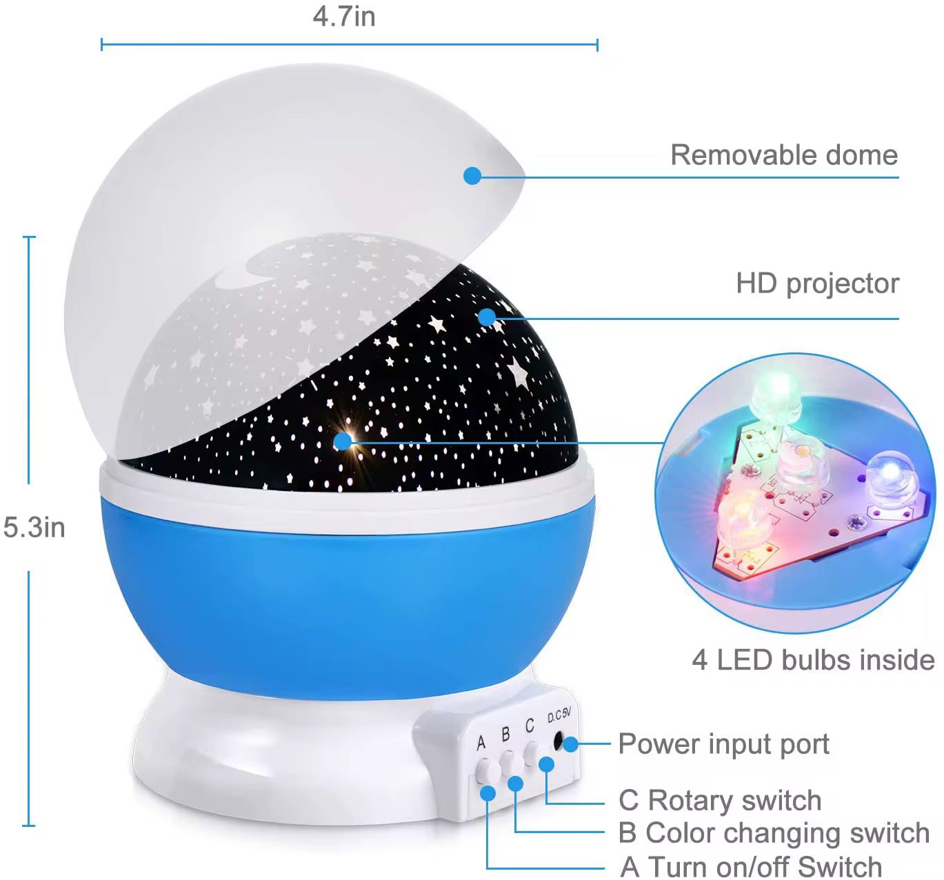 Star Master Dream Rotating Projector Lamp 🌌💫