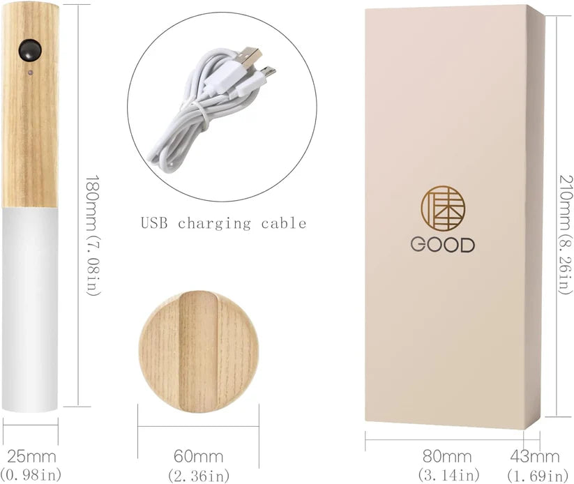 2 Veilleuse magnétique sans fil avec détecteur de mouvement