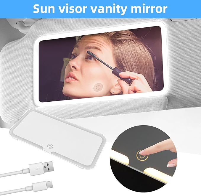 Miroir De Courtoisie Pour Pare-soleil De Voiture À LED