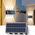 Lampe solaire d'extérieur avec 8 lampes