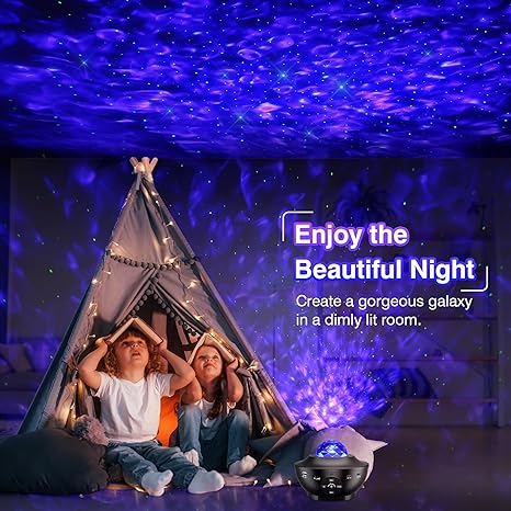 Projecteur Galaxie Plafond, Avec Minuterie Et Haut-Parleur Bluetooth À Distance الحجم الكبير
