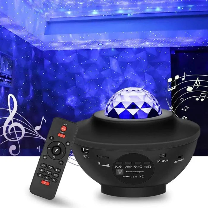 Projecteur Galaxie Plafond, Avec Minuterie Et Haut-Parleur Bluetooth À Distance الحجم الكبير