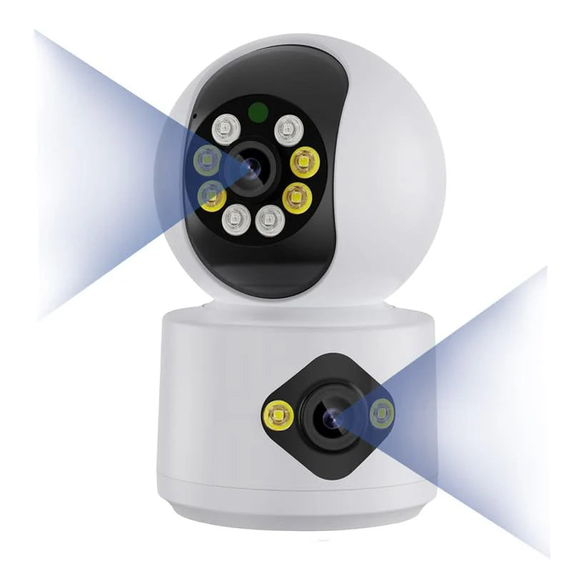 Caméra IP WiFi à double objectif icsee