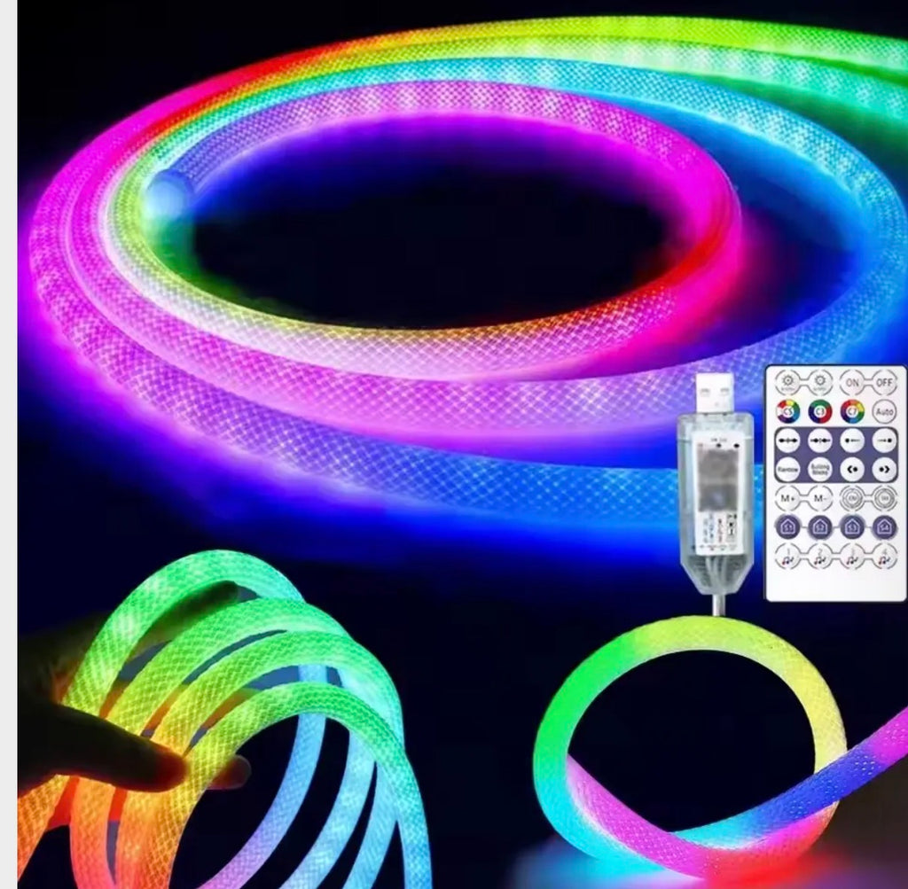 RGB round body srip light