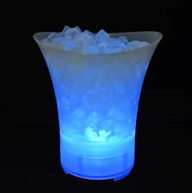 Seau à glace LED 7L avec enceinte Bluetooth – Ambiance festive garantie