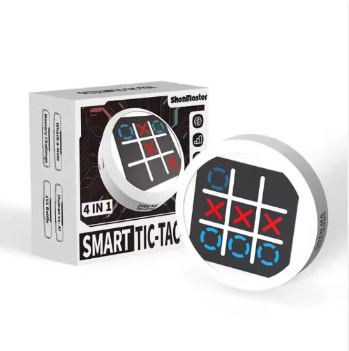Jouet éducatif 4 en 1 – Mini Tic Tac Toe électronique portable