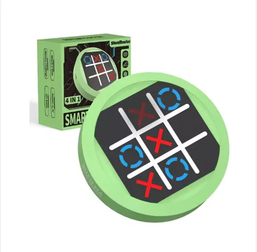 Jouet éducatif 4 en 1 – Mini Tic Tac Toe électronique portable