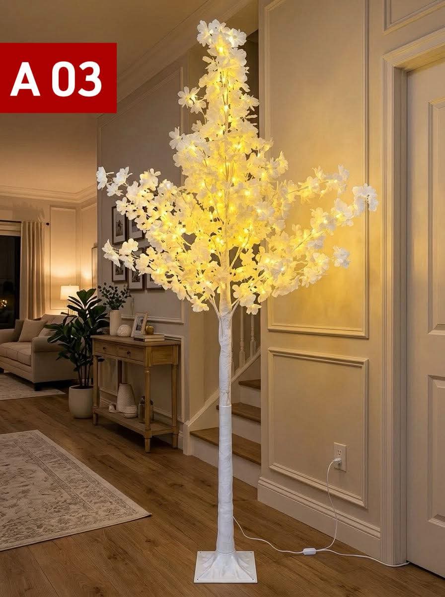 Accessoires de Maison, Jardin et décoration extérieure Arbre Lumineux Décoratif à Feuilles (1.5m) 3 modeles