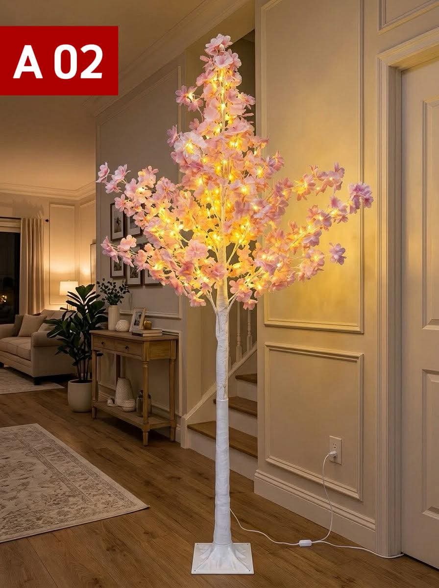 Accessoires de Maison, Jardin et décoration extérieure Arbre Lumineux Décoratif à Feuilles (1.5m) 3 modeles