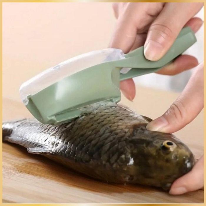 Grattoir à Écailles de Poisson avec Couvercle