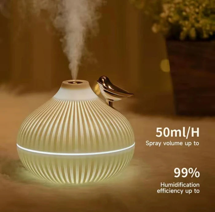 Aroma Diffuseur Électrique D'Huiles Essentielles Motif Oiseau 300 Ml