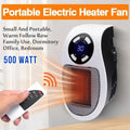 Mini Chauffage Mural Électrique 500W + Télécommande