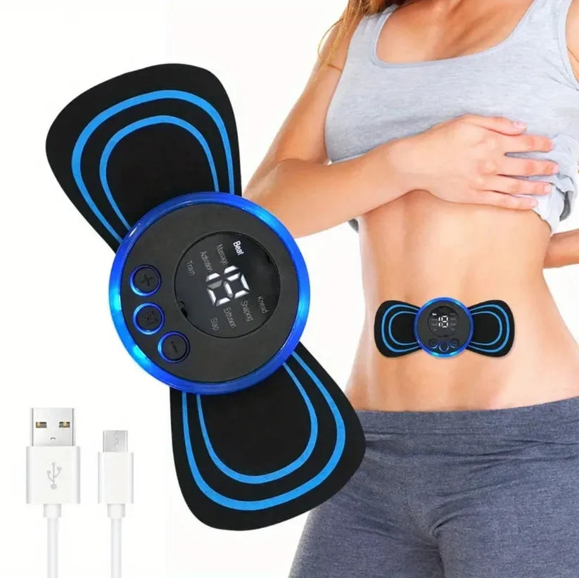 Masseur EMS Patch Rechargeable 8 Modes 19 Niveaux