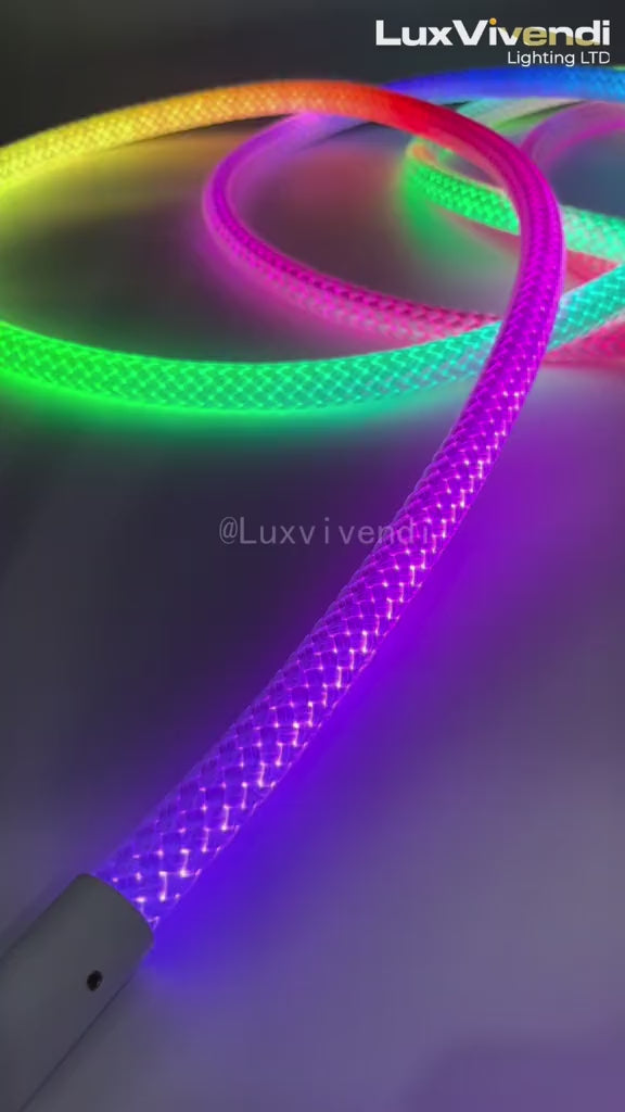 RGB round body srip light