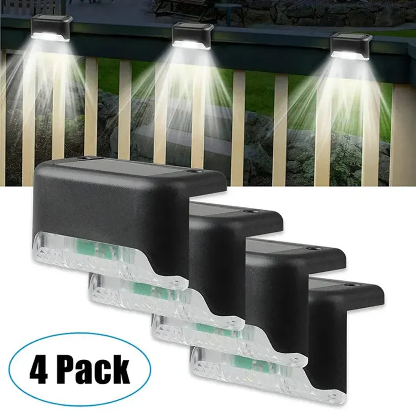 Pack de 4 Lampe LED escalier Solaire